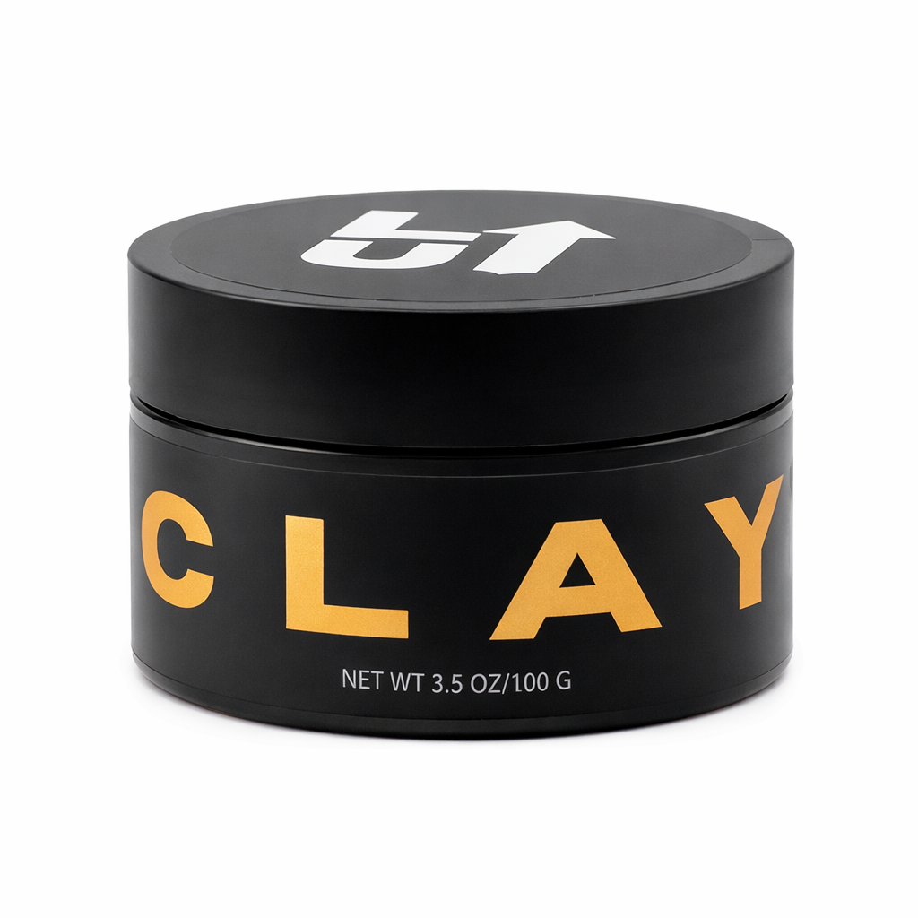 Close-up of lifted Up Clay by LIFTED UP PRODUCTS showing the textured, natural clay material in a jar.