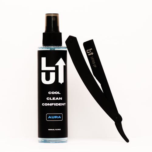Aftershave Spray + Straight Razor Bundle – Complete Grooming Set