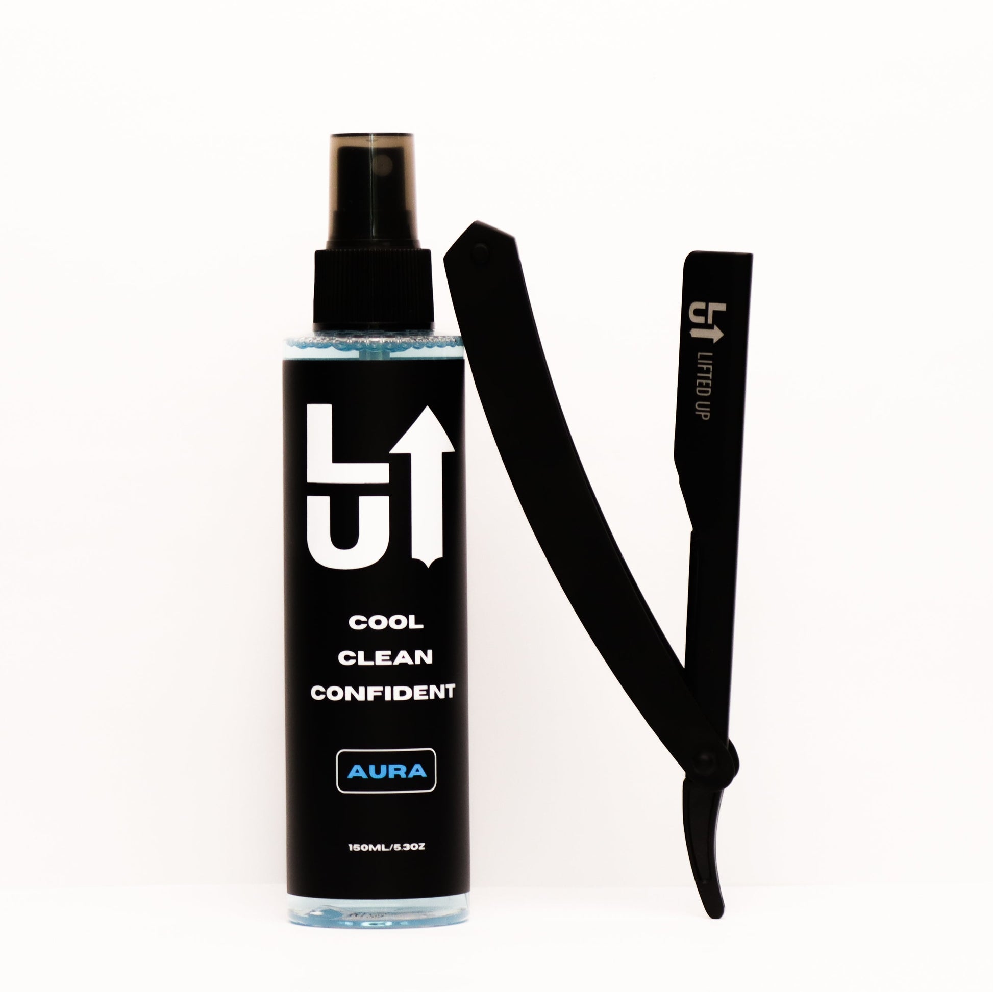 Aftershave Spray + Straight Razor Bundle – Complete Grooming Set